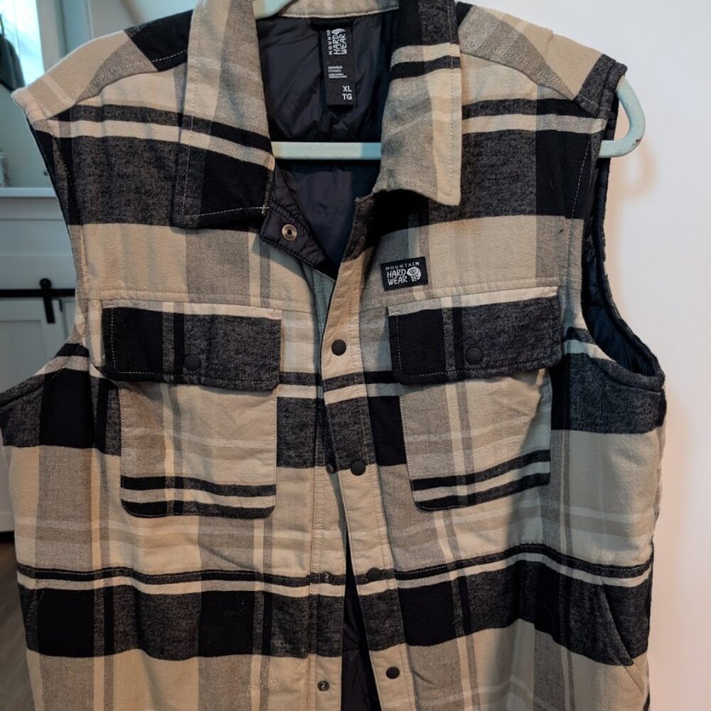 Mountain Hardwear Insulated Flannel Vest - Size XL
